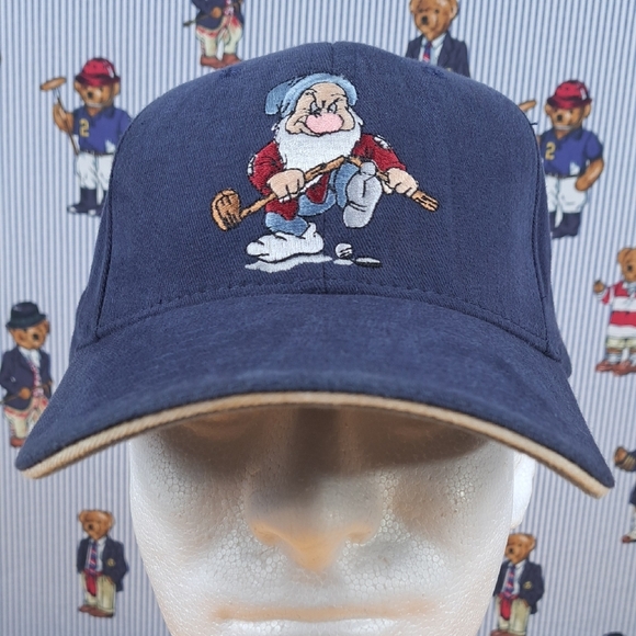 Walt Disney World Grumpy soft shell pull tab stitched graphic casual golf hat - Picture 1 of 8